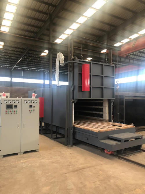 400KW臺(tái)車爐就緒，準(zhǔn)備發(fā)貨